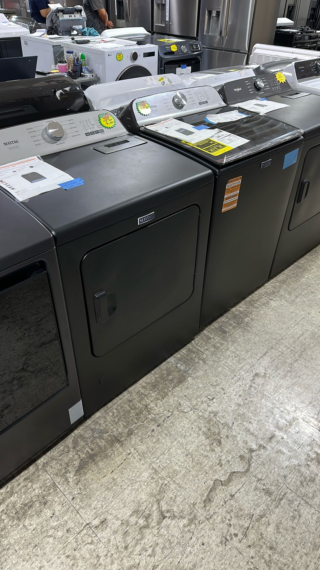 Maytag Matte Black Washer And Dryer Set