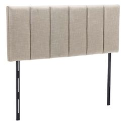 HAOBO Home Upholstered Headboard Foldable King Size Headboards Eastern King/California King Linen Panel with Height Adjustments