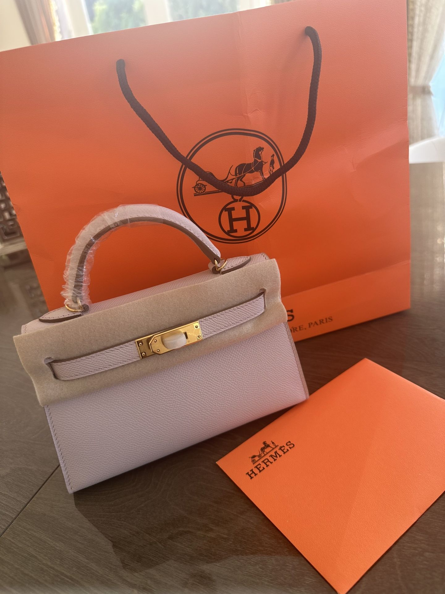 Hermès Mini Kelly II 20cm Style bag Epson With Gold Hardware
