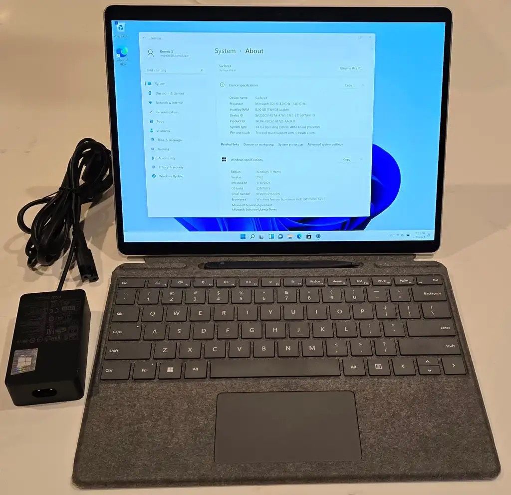 Surface Pro X – 13” Touch Screen, SQ1