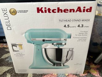 KitchenAid Deluxe 4.5 Quart Tilt-Head Stand Mixer - Mineral Water Blue