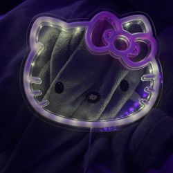 Bedazzled hello kitty light up sign