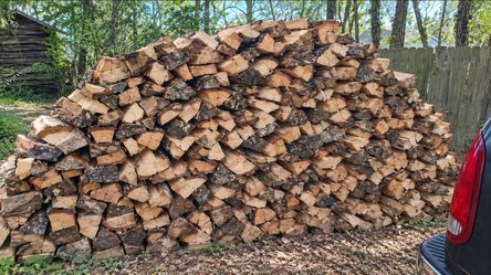 WELL SEASONED PECAN FIREWOOD / CUT/SPLIT/DELIVERED AND STACKED $100 FULL TRUCK LOAD