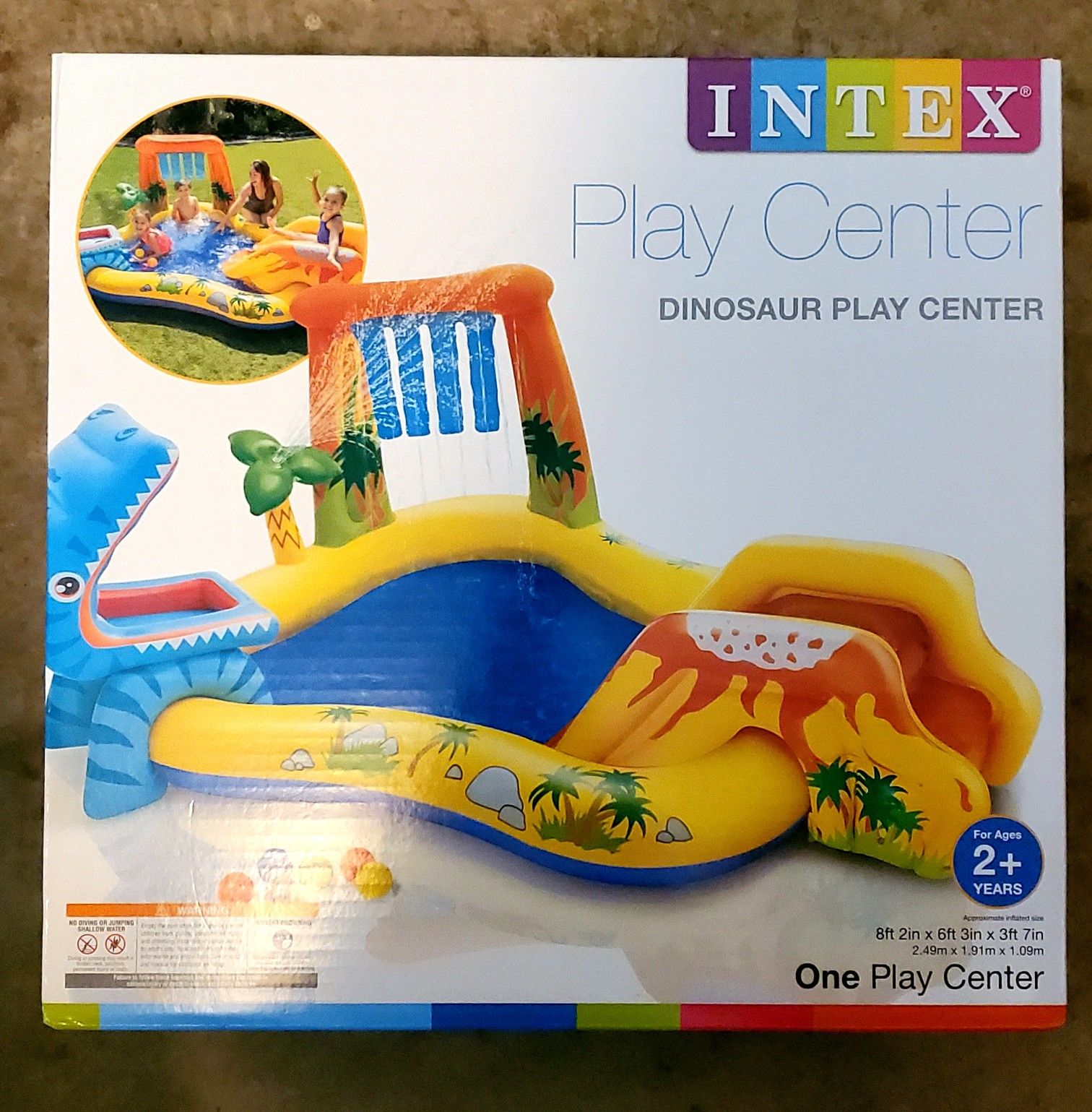 Intex Dinosaur Play Center Inflatable Kiddie Pool