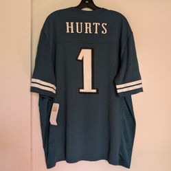 Brand new NFL Philadelphia Eagles Men's Short Sleeve Hurts 1 Jersey Size XL