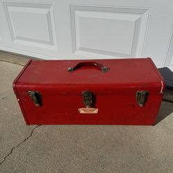 Vintage Craftsman Commercial Tool Box 65141 W/Inner Tote Tray  & Side Handles