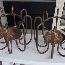 Vintage Copper Candle Holders (Heavy)