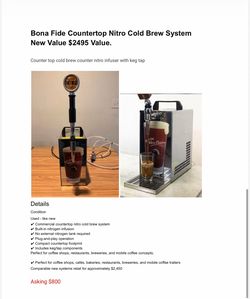 Bona Fide Countertop Nitro Cold Brew System