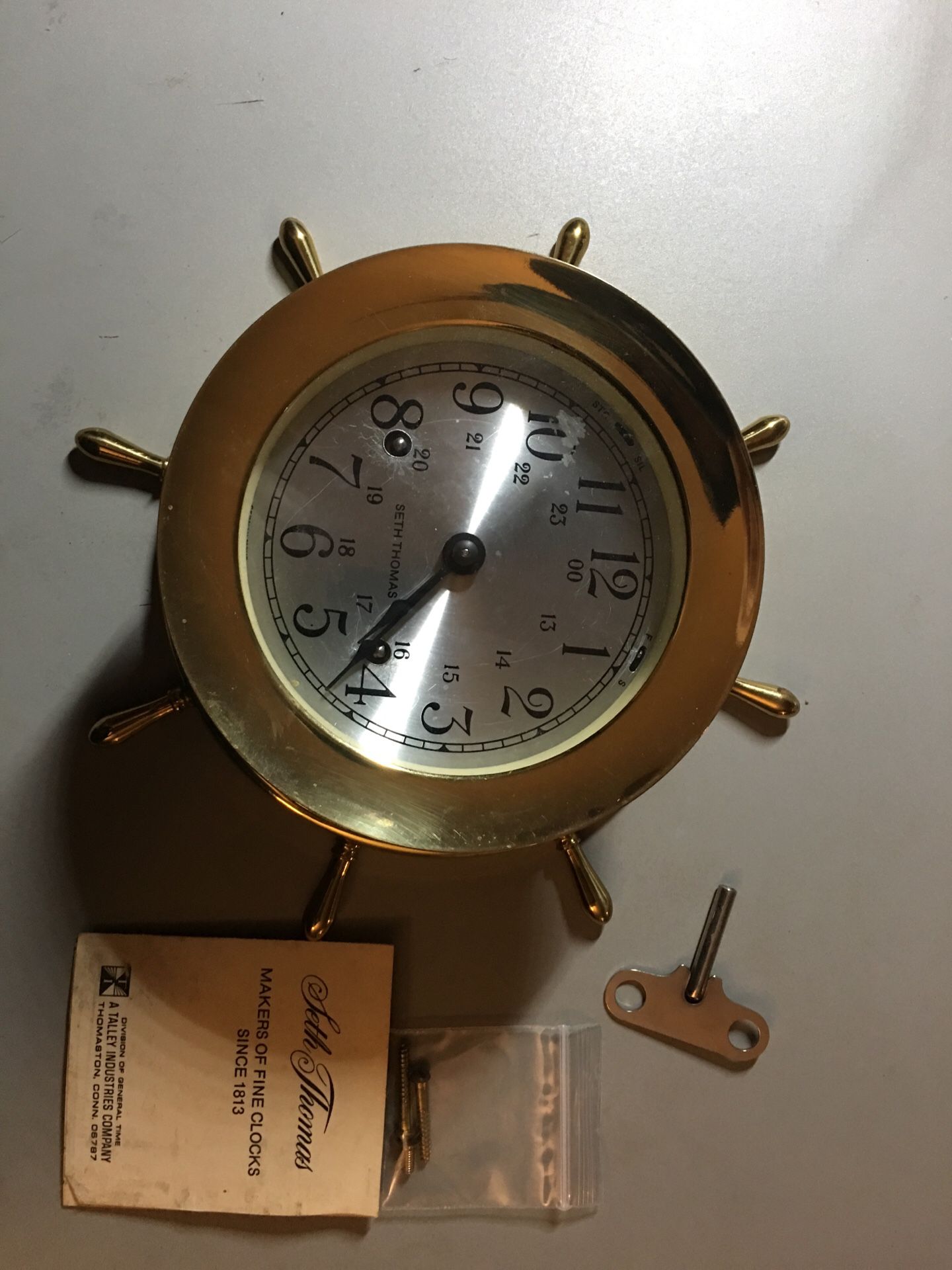 Vintage Antique Seth Thomas Ships Clock