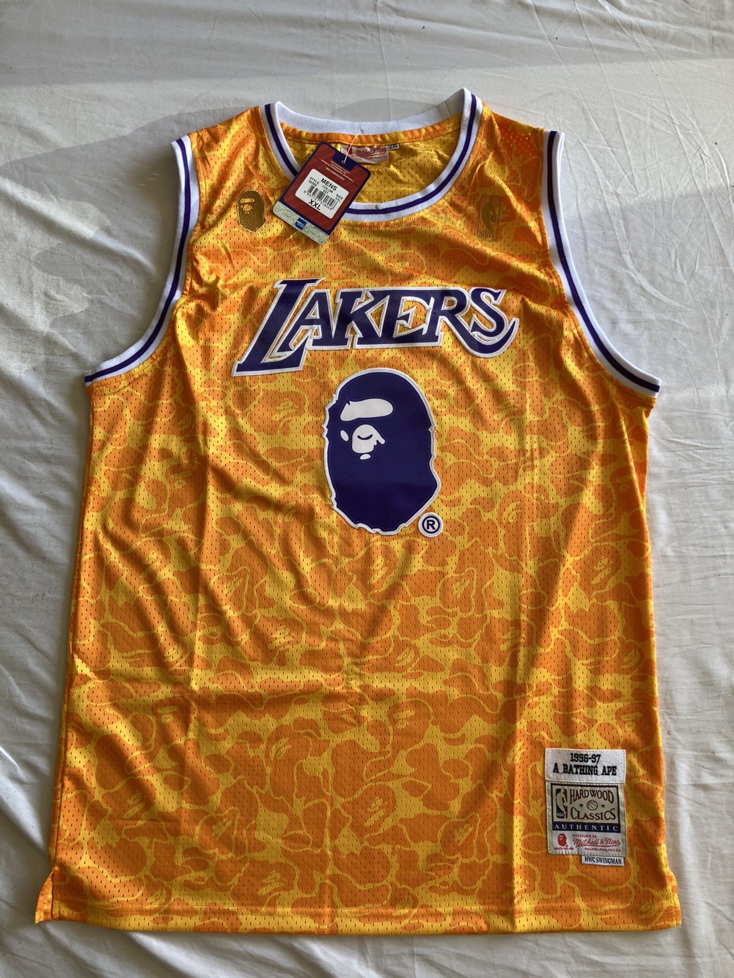 Size Medium Lakers Bape Jersey And Shorts🔥🏀New NBA Jerseys Are