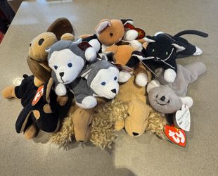 Ten Teenie Beanie Babies