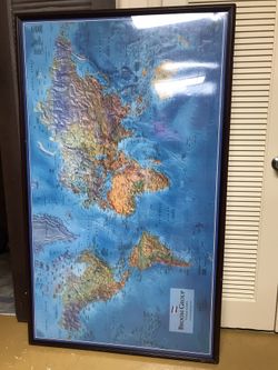Framed World Map