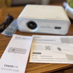 Aurzen Roku TV Smart Projector (white)