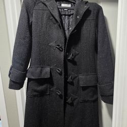 Xs long hooded coat