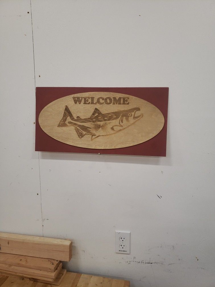 Welcome Sign (Salmon)