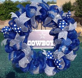 Dallas Cowboys Deco Mesh Wreath
