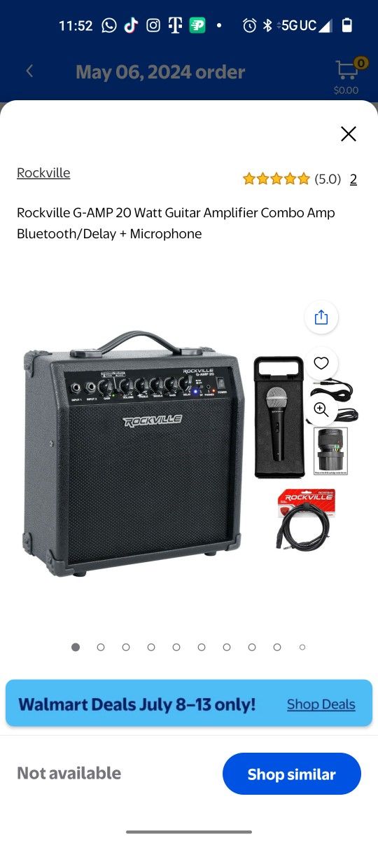 Amplifier 20W  Bluetooth Rockville speaker