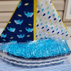 Sail Boat Diaper Cake