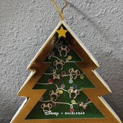 Disney + Baubelbar Christmas Minnie Stud Earrings Set of 4 New in Box