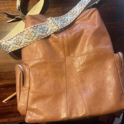 New leather backpack purse
