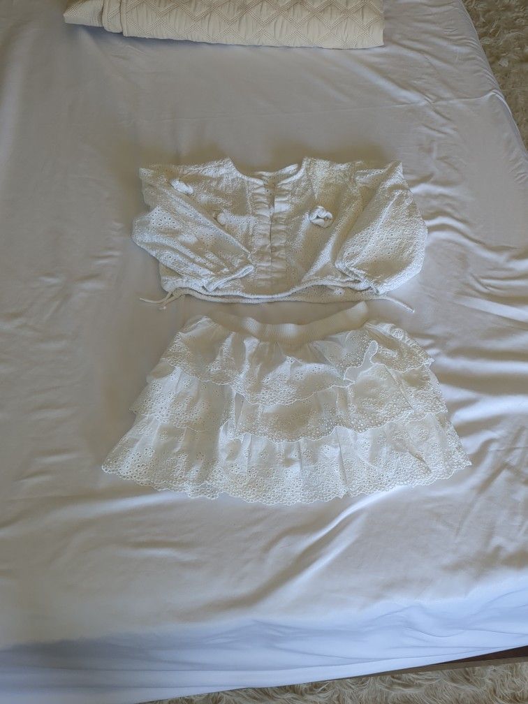 Girls Skirt And Top Size 5-6 Years Old Small