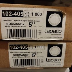 5" Paper Dollies- 2 Cases Of 1000 Count Each