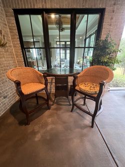 Bar Table and Two Chairs