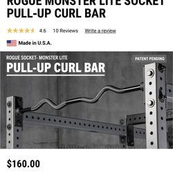Rogue Monster lite Pull-up Curl Bar