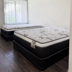 Queen Size Mattress And Box Spring New 