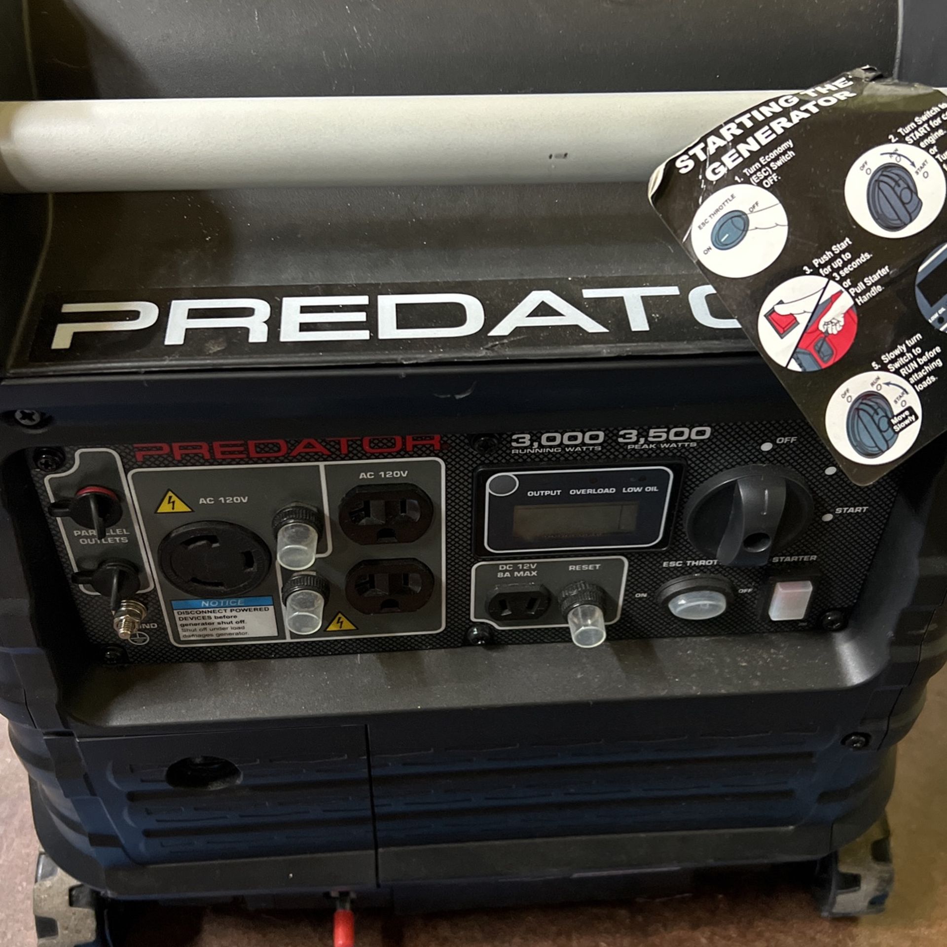 Predator 3500 Watt Generator inverter