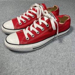 Converse Chuck Taylor All Stars Mens 7 Womens 9  Red Skate sneakers shoes flats