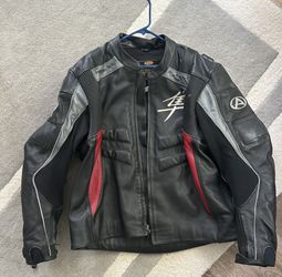 AGV Sports Suzuki Hayabusa Racing Leather Jacket Sz 50