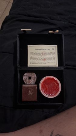 Traditional Chinese Carved Chop Gift Set