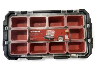 Husky Connect Stackable Heavy Duty Compartment Small Tool and Parts Organizer