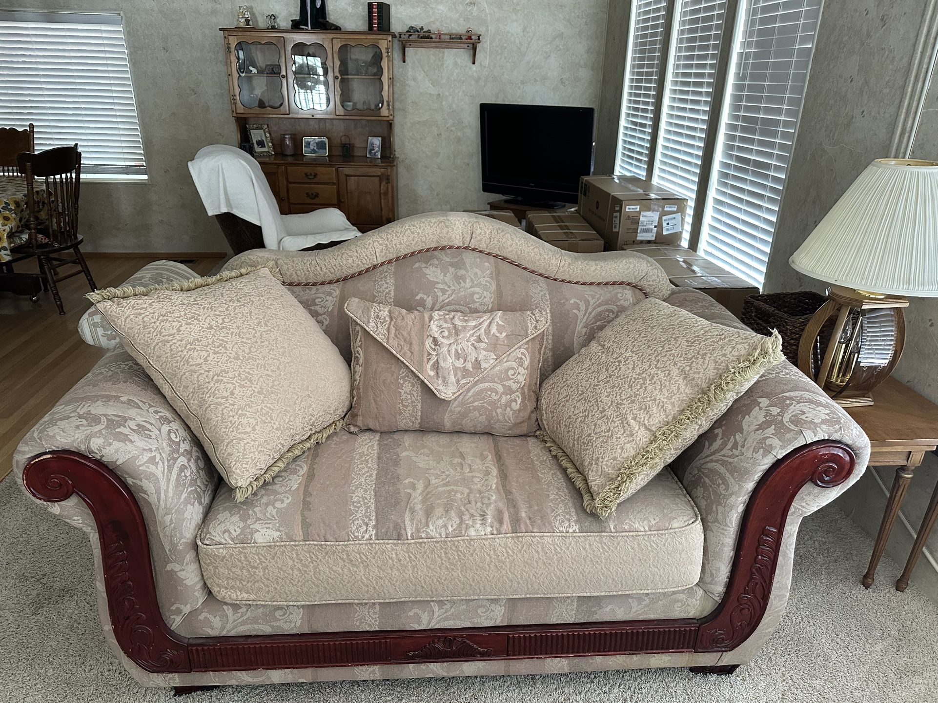 Love Seat And Sofa Set