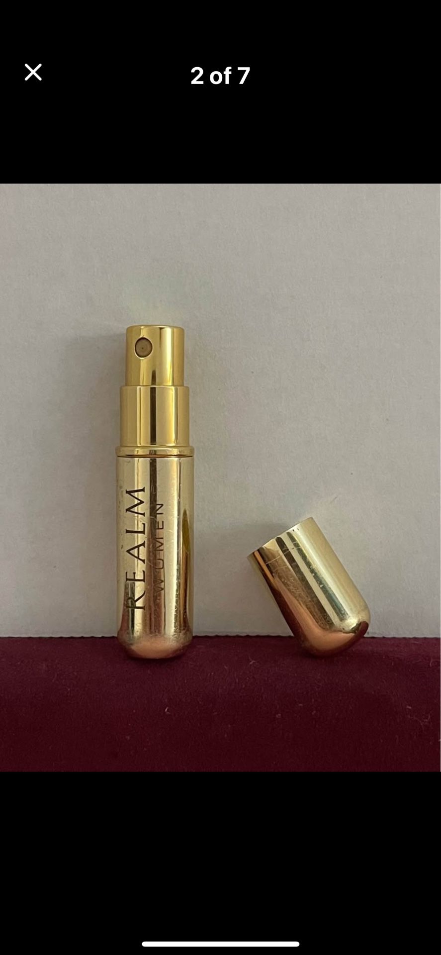 Vintage 1960’s REALM Women Refillable Spray Perfume Bottle For Purse/vanity