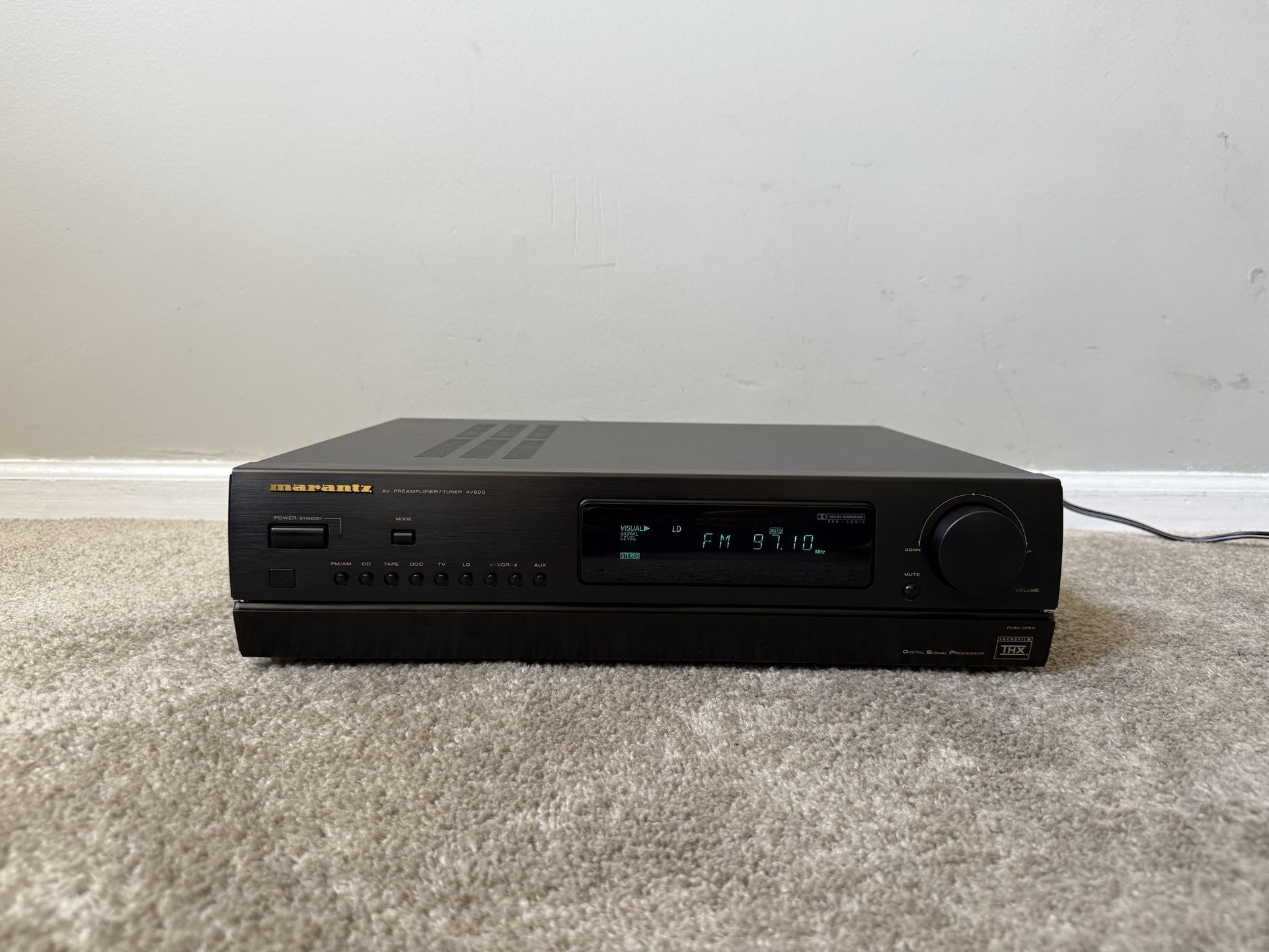 Marantz AV600 5.1 Home Theater Surround Stereo Audio Preamplifier Preamp