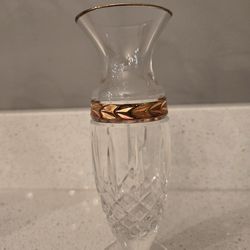 Lenox Crystal Majestic Gold Bud Vase 