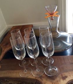 Stolzle fine champagne flutes