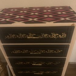 Hand painted Dresser Whimsical 