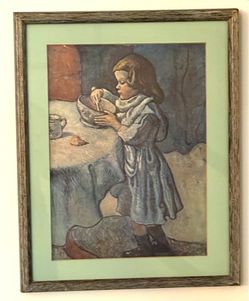 Professionally framed print of Picasso’s “Le Gourmet”