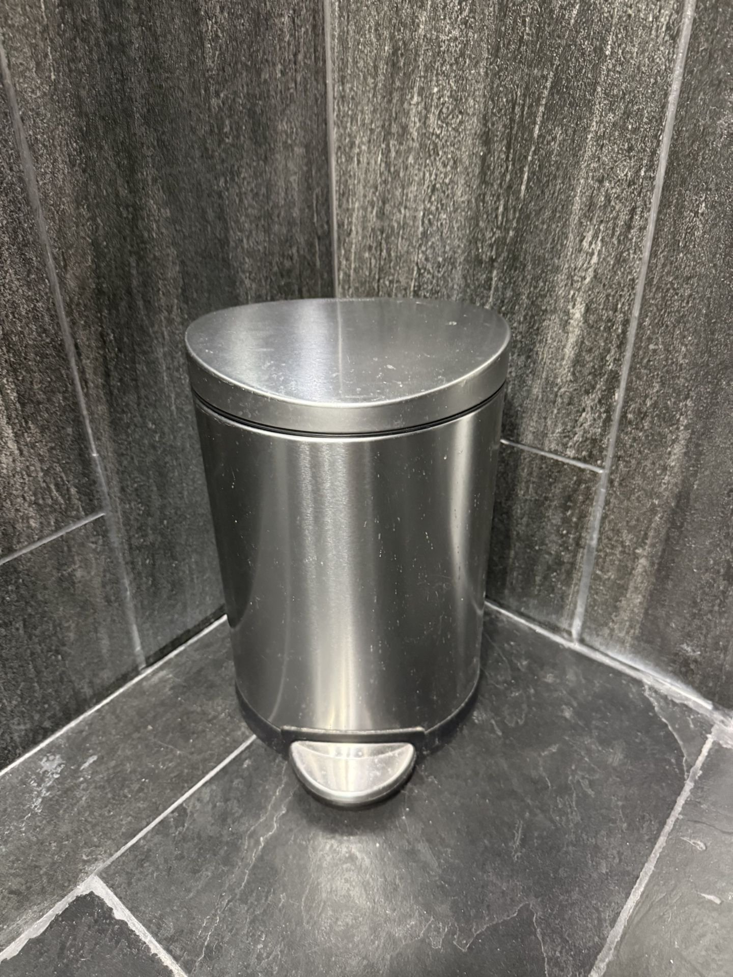 Simplehuman Semi-Round Step Can Brushed Silver