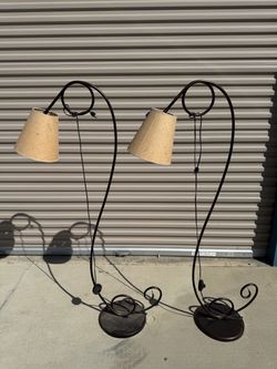 Scroll Lamps Set Of Two
