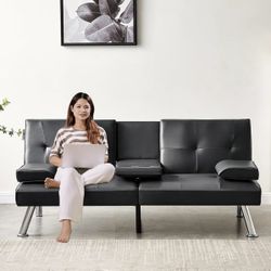 Black Convertible Sofa