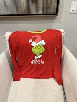 Youth Large New grinch Pj Top 