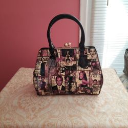 Fashion Purse Black and Purple