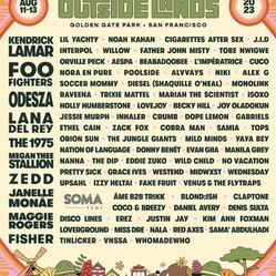Outside Lands Single Day 