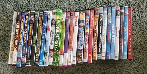 Family Movie & Holiday DVD Collection – 26 DVDs (Ghostbusters, Elf, Spider-Man & More)