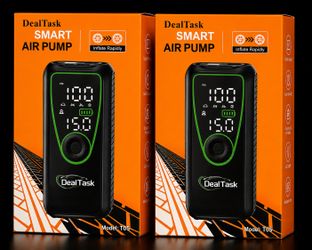 DealTask Smart Air Pump Portable Tire Inflator (2-Pack)