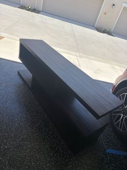 Media console solid wood